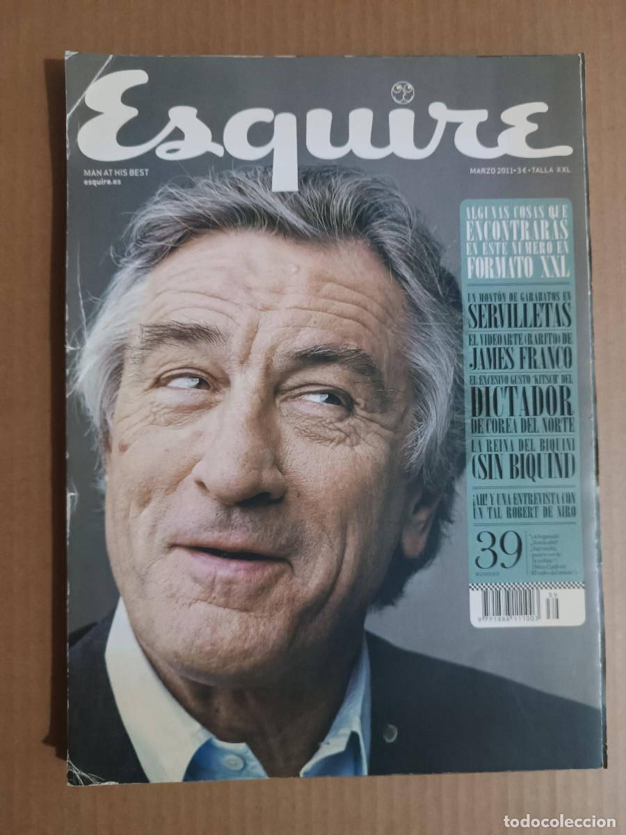 Coleccionismo de revistas y peri&oacute;dicos: REVSITA ESQUIRE N&ordm; 39 A&Ntilde;O 2011. ROBERT DE NIRO.