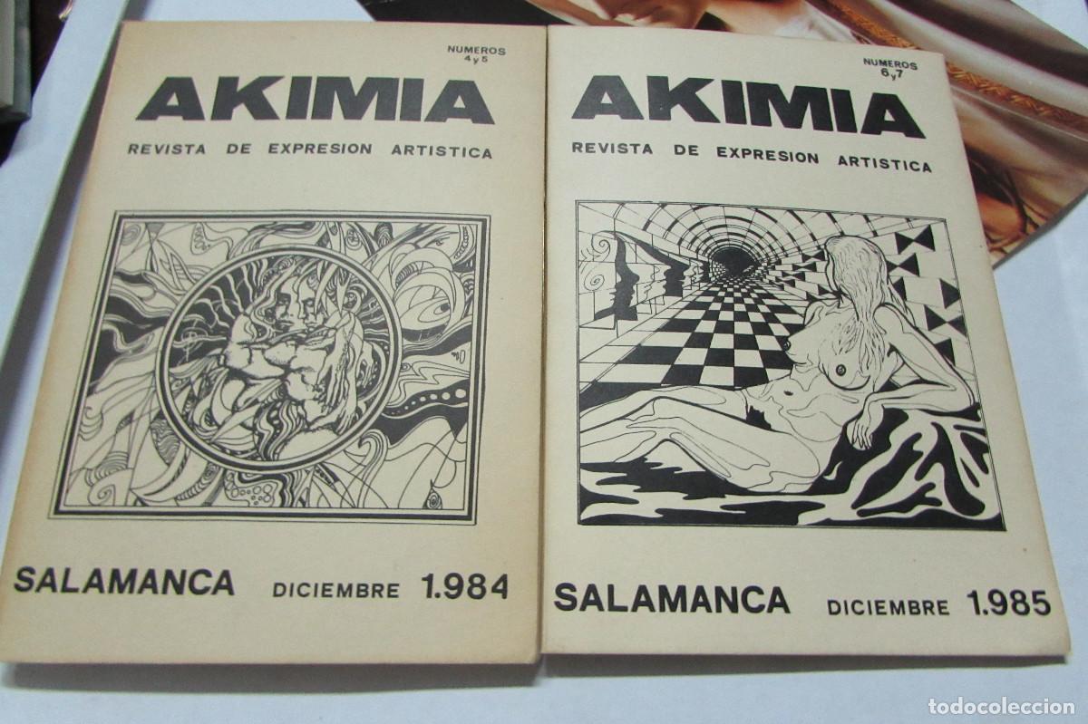 Coleccionismo de revistas y peri&oacute;dicos: 2 REVISTAS AKIMIA REVISTA DE EXPRESION ARTISTICA SALAMANCA A&Ntilde;OS 80S