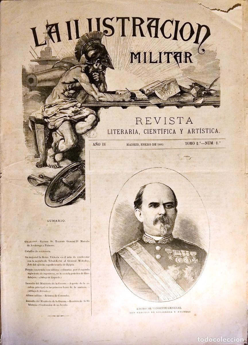 Coleccionismo de revistas y peri&oacute;dicos: LA ILUSTRACI&Oacute;N MILITAR. REVISTA LITERARIA, CIENT&Iacute;FICA Y ART&Iacute;STICA, A&Ntilde;O IV, T. 2&ordm; - N&ordm; 1, ENERO 1883