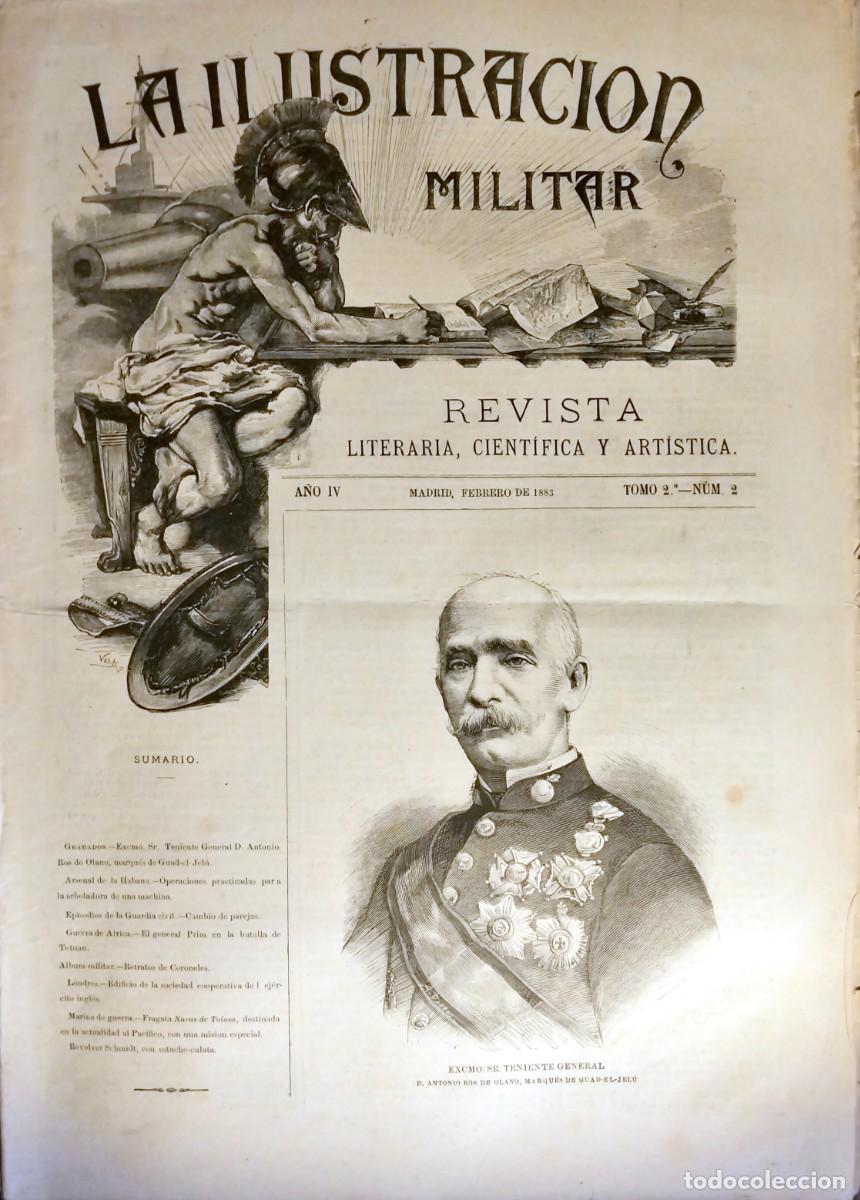 Coleccionismo de revistas y peri&oacute;dicos: LA ILUSTRACI&Oacute;N MILITAR. REVISTA LITERARIA, CIENT&Iacute;FICA Y ART&Iacute;STICA, A&Ntilde;O IV, T. 2 - N&ordm; 2, FEBRERO 1883