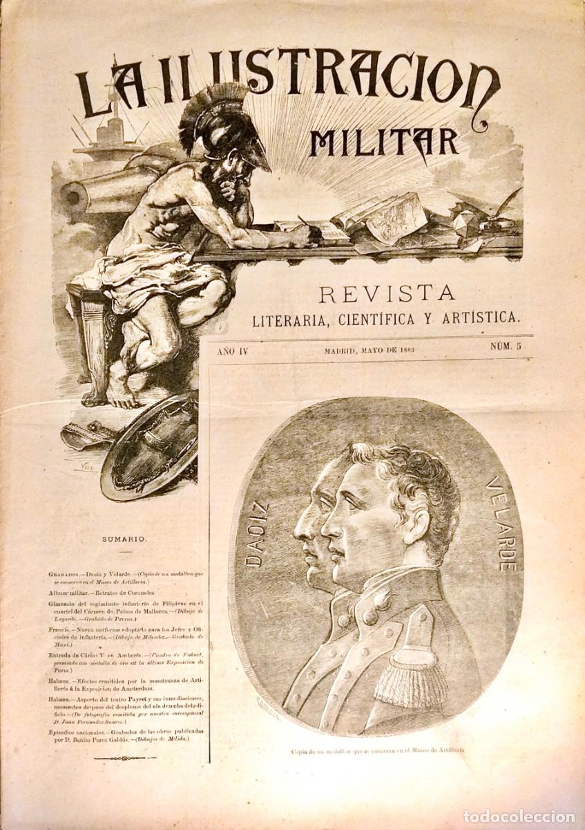 Coleccionismo de revistas y peri&oacute;dicos: LA ILUSTRACI&Oacute;N MILITAR. REVISTA LITERARIA, CIENT&Iacute;FICA Y ART&Iacute;STICA, A&Ntilde;O IV, N&Uacute;M. 5, MAYO DE 1883