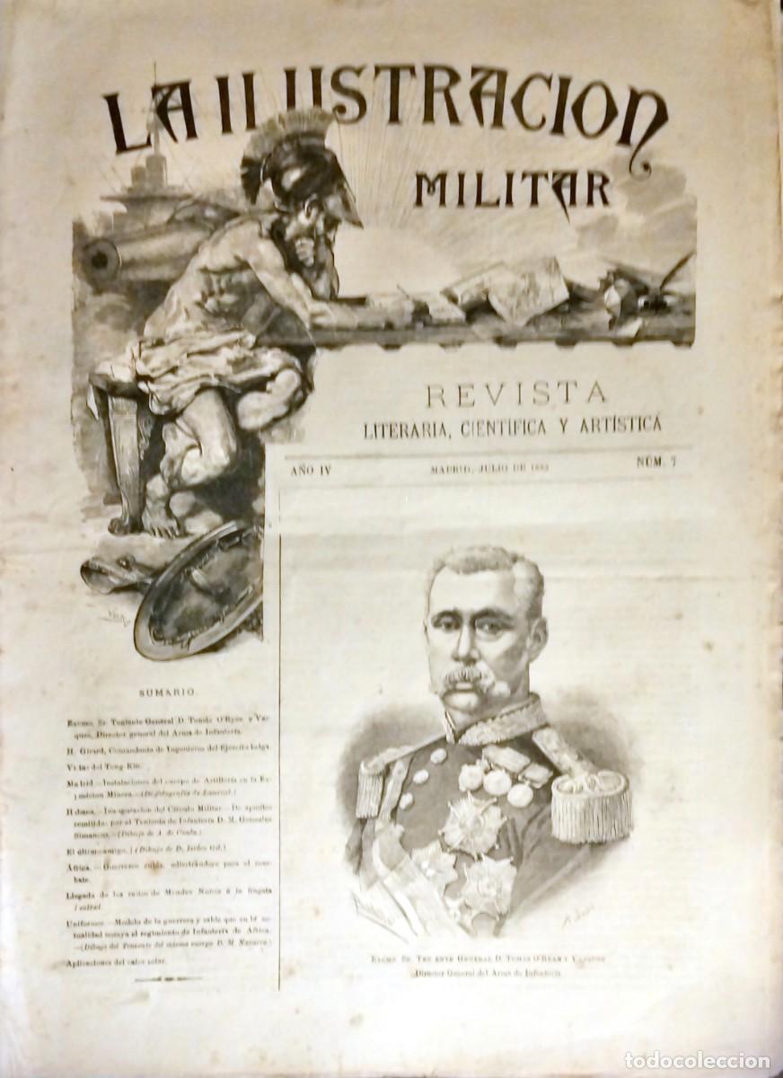 Coleccionismo de revistas y peri&oacute;dicos: LA ILUSTRACI&Oacute;N MILITAR. REVISTA LITERARIA, CIENT&Iacute;FICA Y ART&Iacute;STICA, A&Ntilde;O IV, N&Uacute;M. 7, JULIO DE 1883