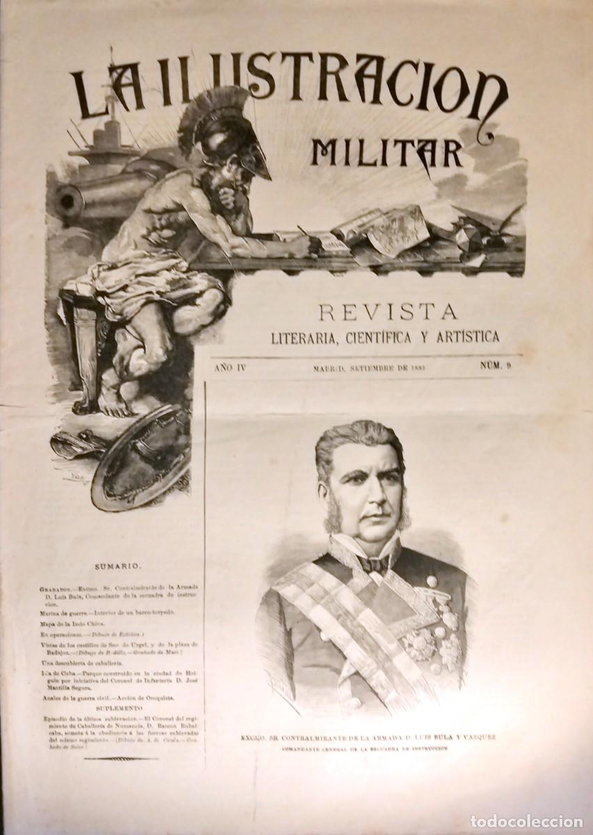 Coleccionismo de revistas y peri&oacute;dicos: LA ILUSTRACI&Oacute;N MILITAR. REVISTA LITERARIA, CIENT&Iacute;FICA Y ART&Iacute;STICA, A&Ntilde;O IV, N&Uacute;M. 9, SETIEMBRE DE 1883