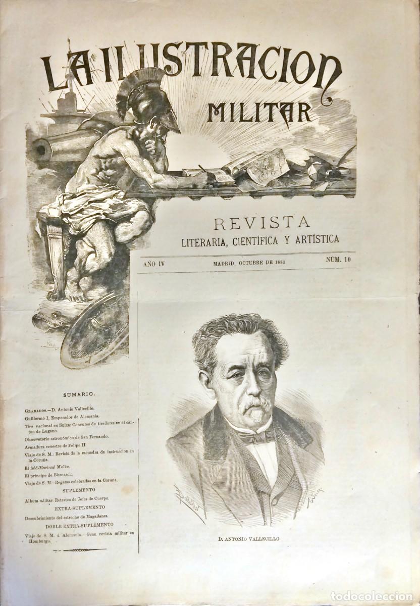 Coleccionismo de revistas y peri&oacute;dicos: LA ILUSTRACI&Oacute;N MILITAR. REVISTA LITERARIA, CIENT&Iacute;FICA Y ART&Iacute;STICA, A&Ntilde;O IV, N&Uacute;M. 10, OCTUBRE DE 1883