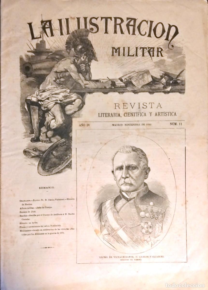 Coleccionismo de revistas y peri&oacute;dicos: LA ILUSTRACI&Oacute;N MILITAR. REVISTA LITERARIA, CIENT&Iacute;FICA Y ART&Iacute;STICA, A&Ntilde;O IV, N&Uacute;M. 11, NOVIEMBRE 1883