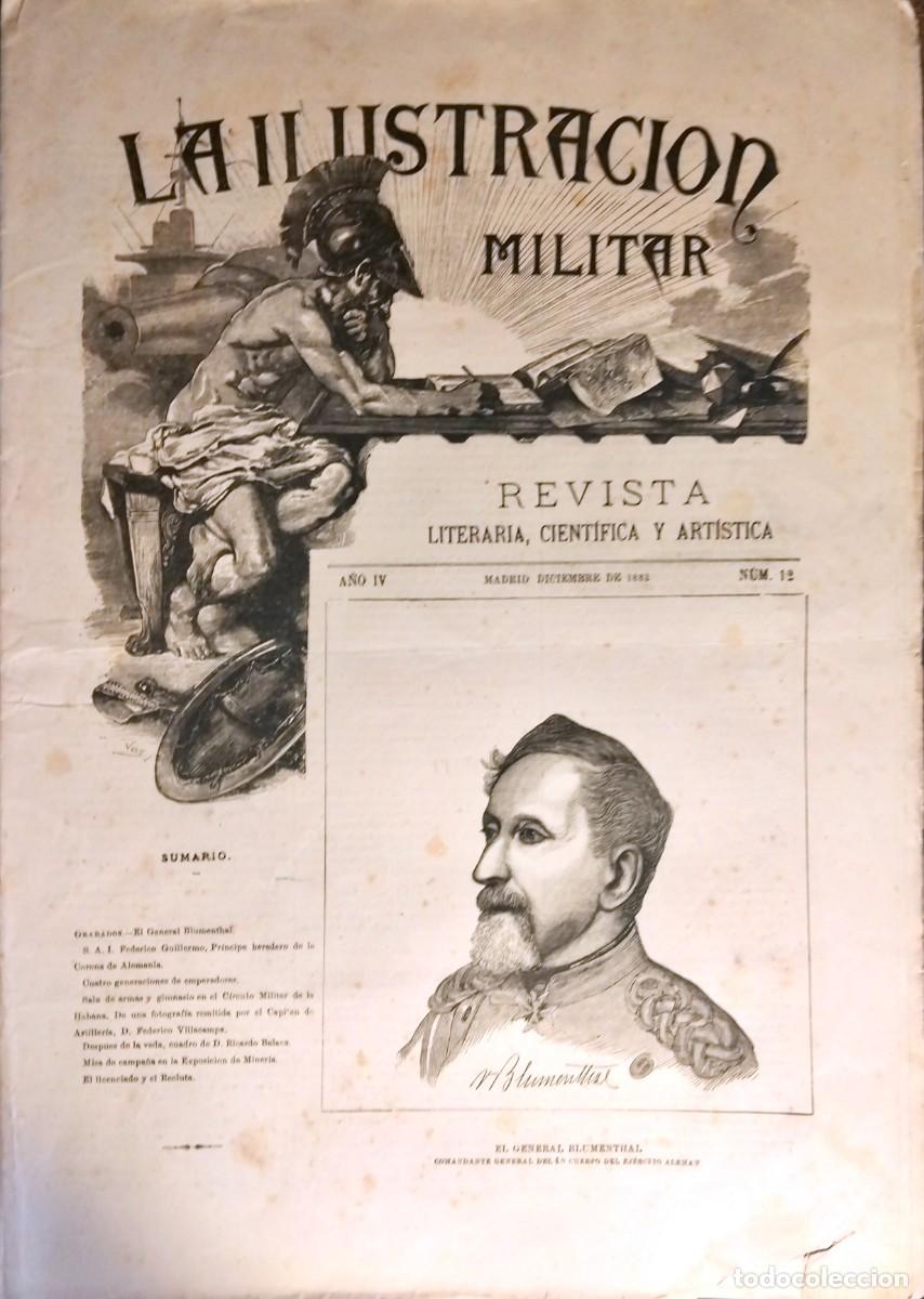 Coleccionismo de revistas y peri&oacute;dicos: LA ILUSTRACI&Oacute;N MILITAR. REVISTA LITERARIA, CIENT&Iacute;FICA Y ART&Iacute;STICA, A&Ntilde;O IV, N&Uacute;M. 12, DICIEMBRE 1883
