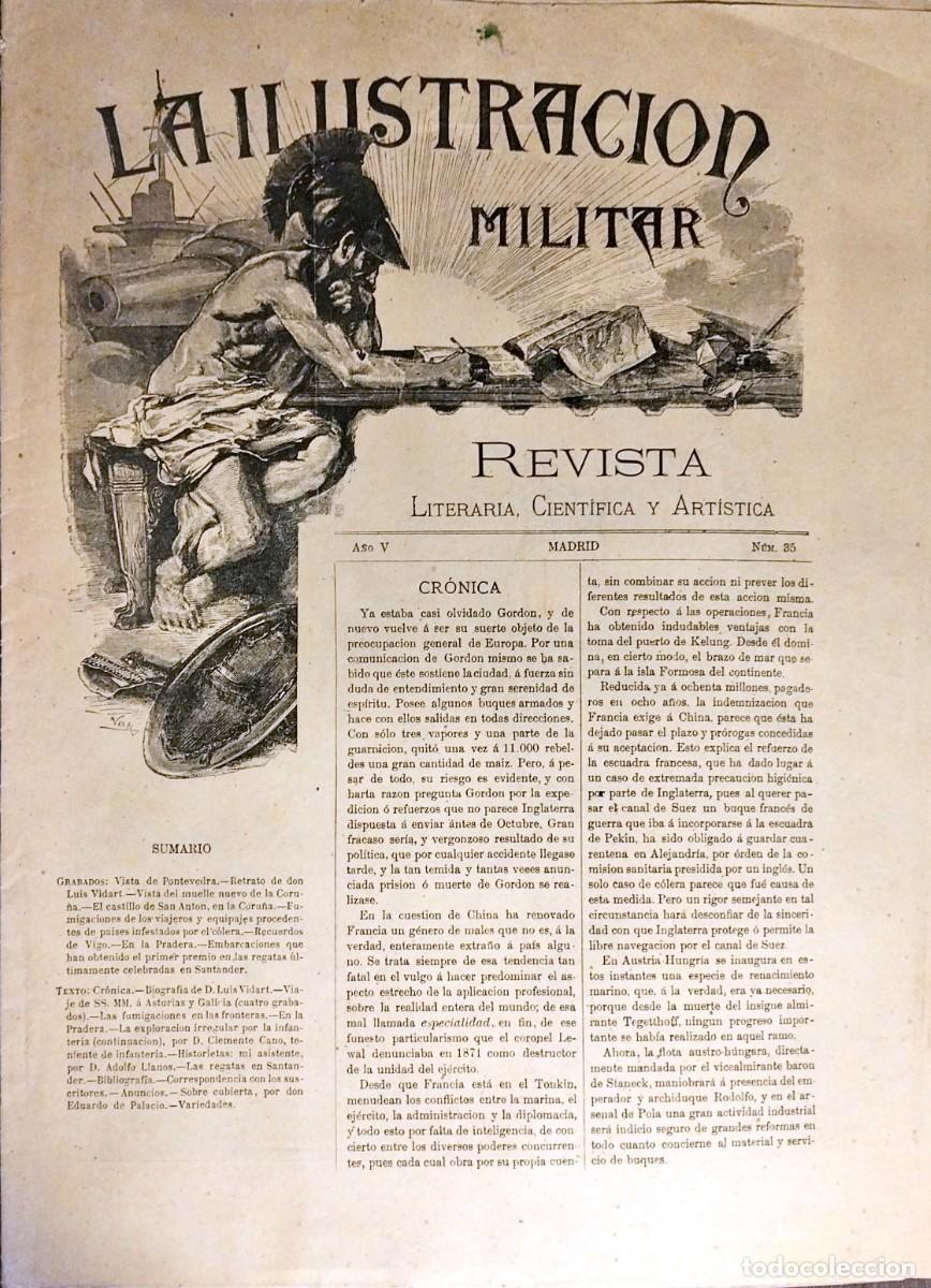 Coleccionismo de revistas y peri&oacute;dicos: LA ILUSTRACI&Oacute;N MILITAR. REVISTA LITERARIA, CIENT&Iacute;FICA Y ART&Iacute;STICA, A&Ntilde;O V, N&Uacute;M. 35, 20 DE AGOSTO 1884