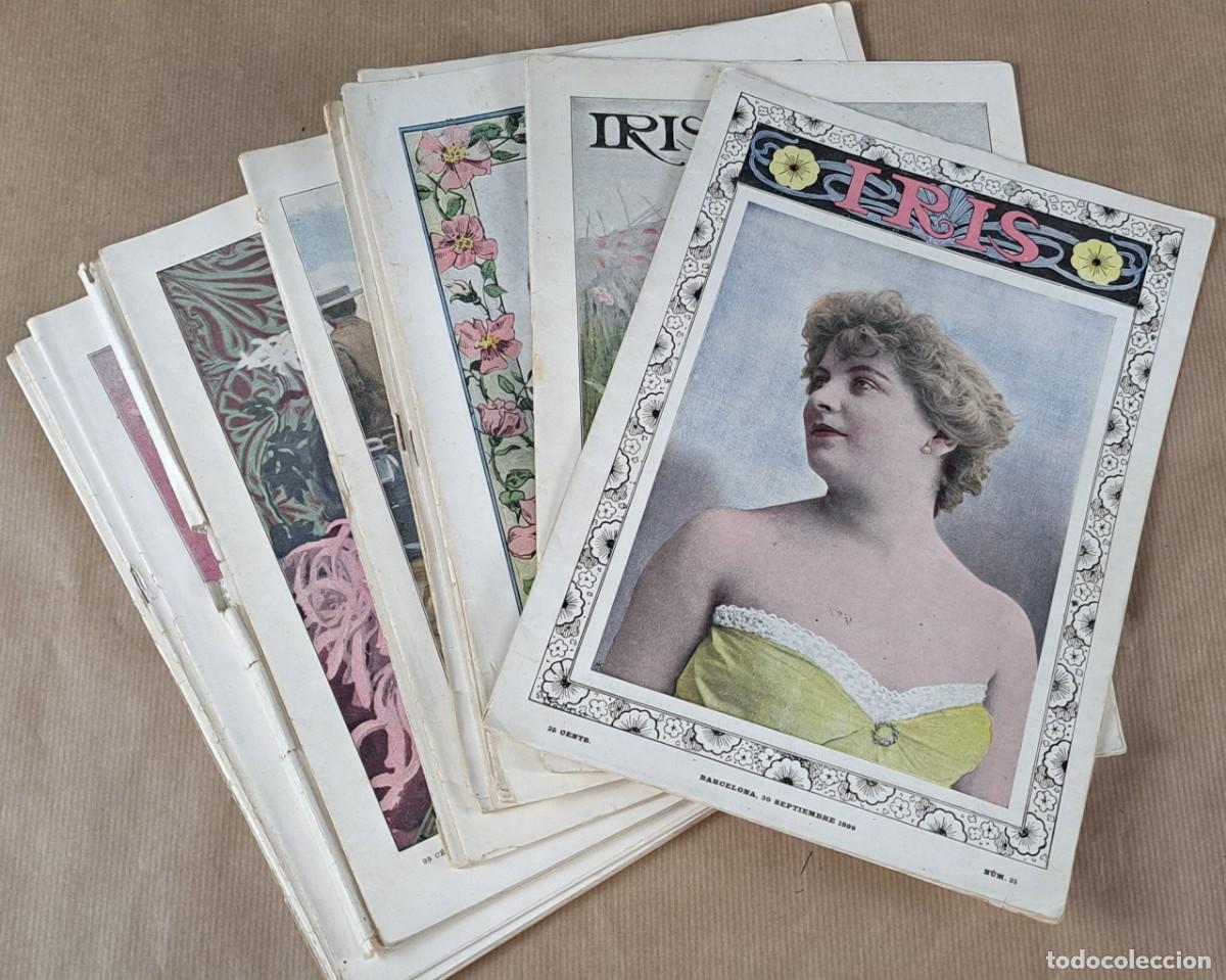 Coleccionismo de revistas y peri&oacute;dicos: Revista ilustrada &ldquo;Iris&rdquo; (Barcelona, 1899&ndash;1900) &ndash; Lote de 16 n&uacute;meros