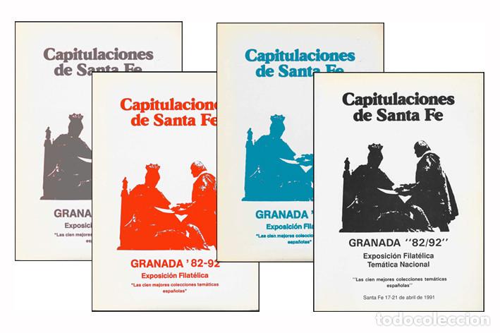 Collezionismo di Riviste e Giornali: CAPITULACIONES DE SANTA FE - GRANADA'82-92 - N&ordm; 7 al 10 - FILATELIA