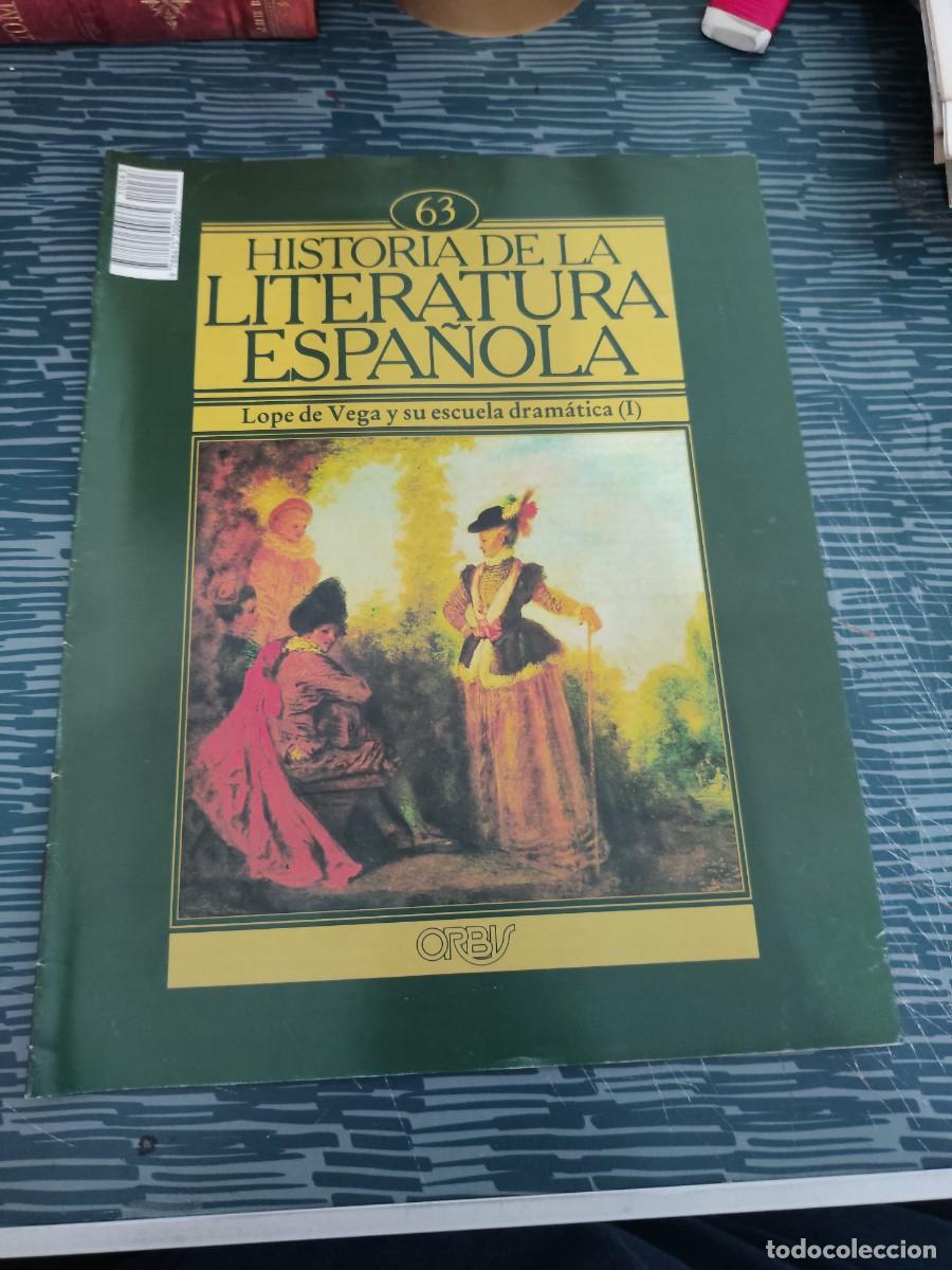 Coleccionismo de revistas y peri&oacute;dicos: HISTORIA DE LA LITERATURA ESPA&Ntilde;OLA 63,LOPE DE VEGA Y SU ESCUELA DRAM&Aacute;TICA (I),ORBIS EDIT.,1982