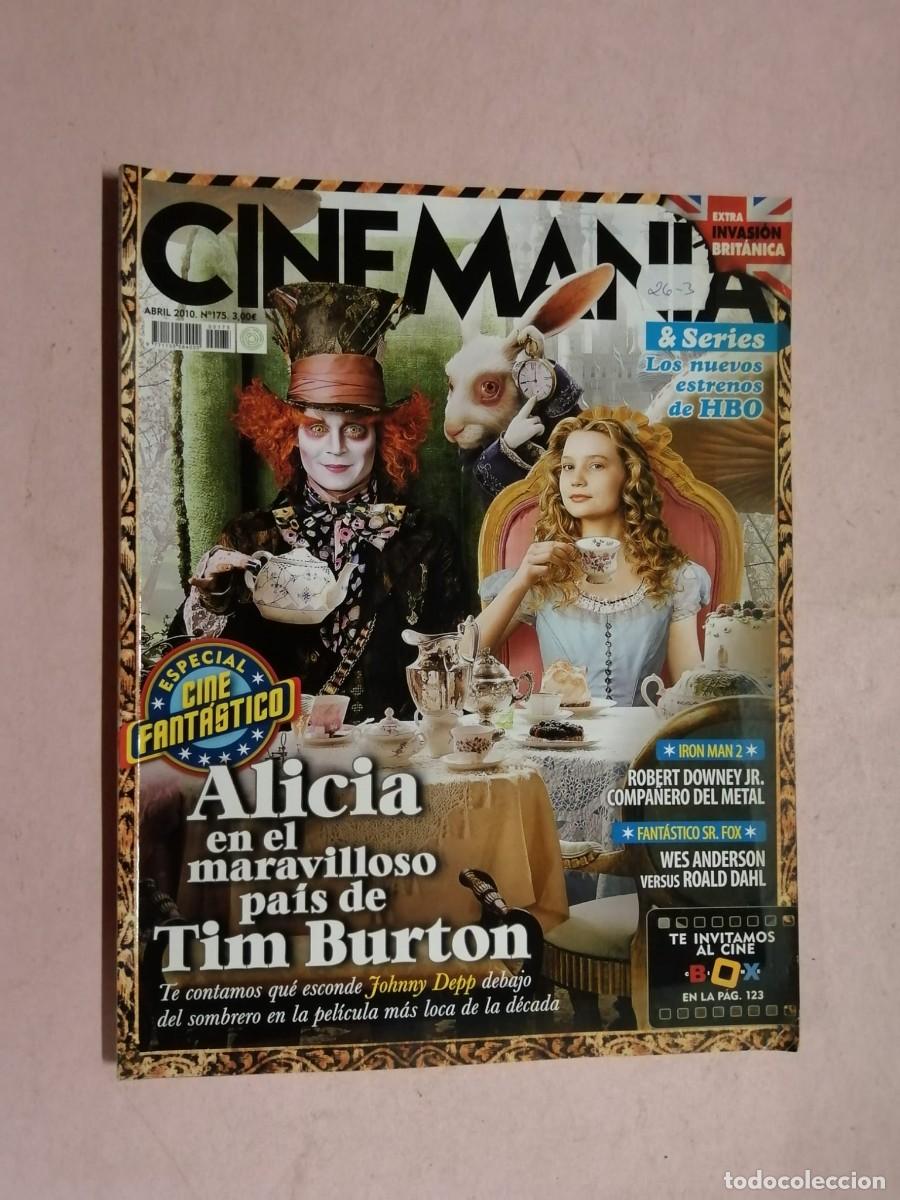 Coleccionismo de revistas y peri&oacute;dicos: CINEMANIA (NUMERO 175) ALICIA EN EL PAIS DE TIM BURTON - IRON MAN 2 - WES ANDERSON -...
