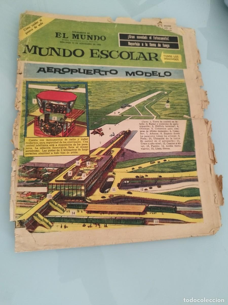 Coleccionismo de revistas y peri&oacute;dicos: Suplemento el Mundo. Mundo escolar, 13 noviembre 1960.