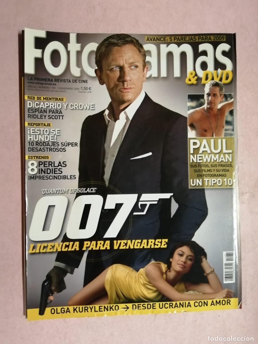 Coleccionismo de revistas y peri&oacute;dicos: FOTOGRANAS (NUMERO 1981) 007 JAMES BIND, DANIEL CRAIG EN QUANTUM OF SOLACE - PAUL NEWMAN - ...