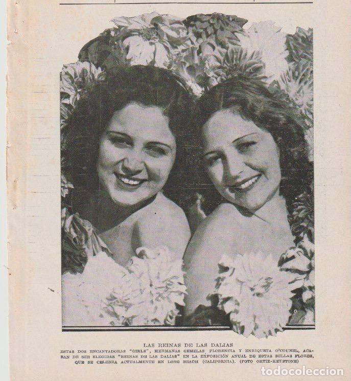 Coleccionismo de revistas y peri&oacute;dicos: * LONG BEACHI, California * Florencia y Enriqueta O&rsquo;Counel, reinas de las Dalias - 1933