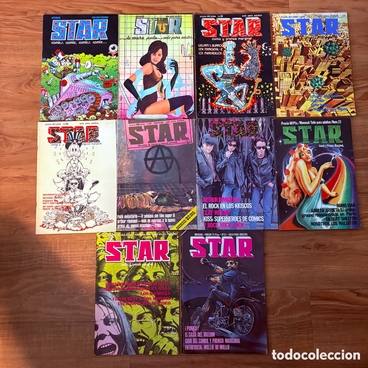 Coleccionismo de revistas y peri&oacute;dicos: lote revista comic comix underground star n&ordm; 5-11-18-19-20-21-22-23-25-35