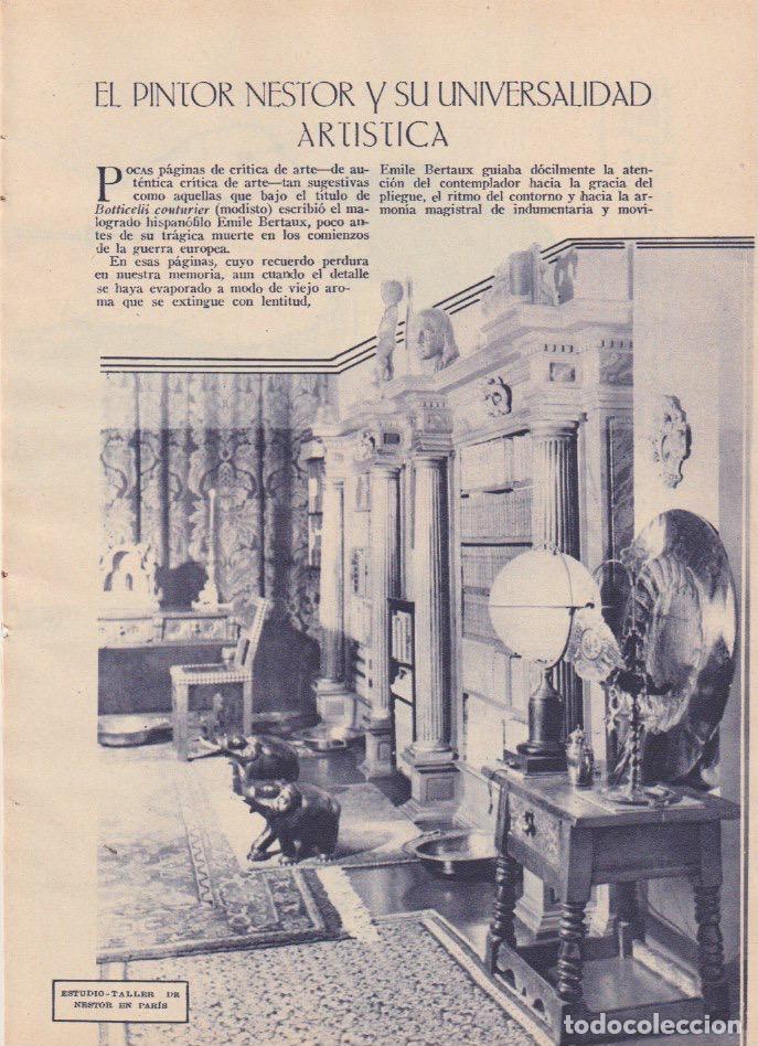 Coleccionismo de revistas y peri&oacute;dicos: * PINTURA * El pintor N&eacute;stor y su universalidad art&iacute;stica / Antonio M&eacute;ndez Casal - 1933