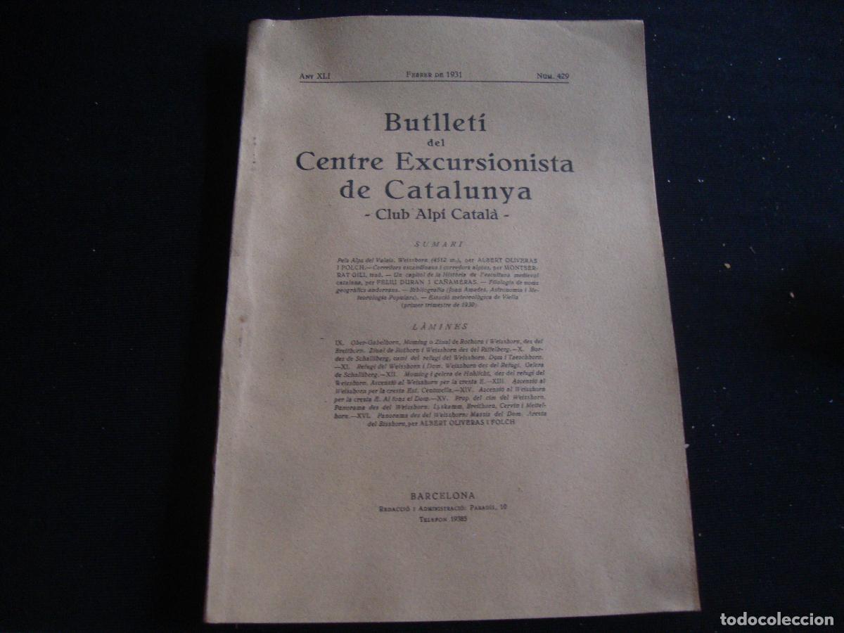 Coleccionismo de revistas y peri&oacute;dicos: LOTE DE 110 EJEMPLARES BUTLLETI DEL CENRE EXCURSIONISTA DE CATALUNYA LEER MAS