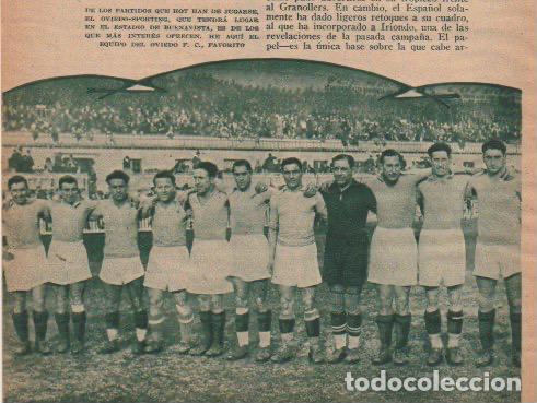 Coleccionismo de revistas y peri&oacute;dicos: * FUTBOL * Oviedo, Sporting - 1933