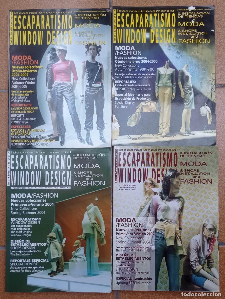 Coleccionismo de revistas y peri&oacute;dicos: 4 REVISTAs ESCAPARATISMO WINDOW DESIGN 2003 - 2004 MARTINA KLEIN, VERONICA BLUME, CATRINIONA BALFE.
