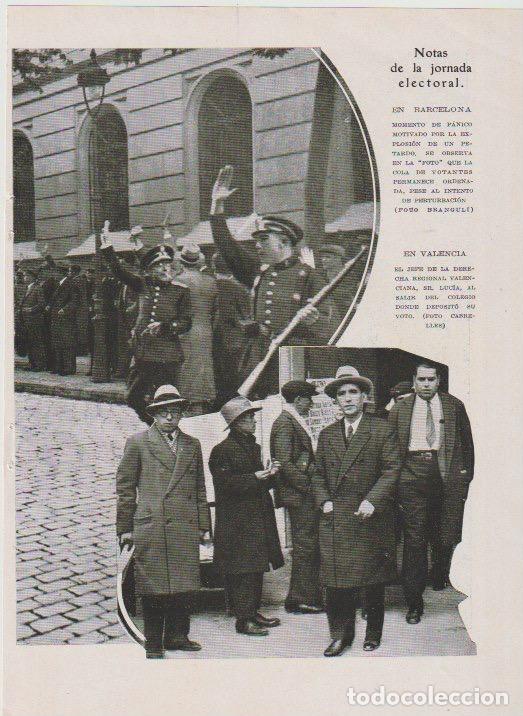 Coleccionismo de revistas y peri&oacute;dicos: Elecciones, jornada electoral en Barcelona y Valencia; Luc&iacute;a de Derecha Regional Valenciana - 1933