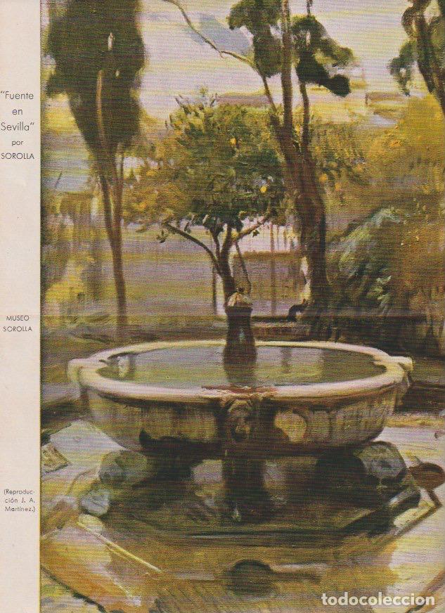 Coleccionismo de revistas y peri&oacute;dicos: Fuente en Sevilla / Sorolla - 1933