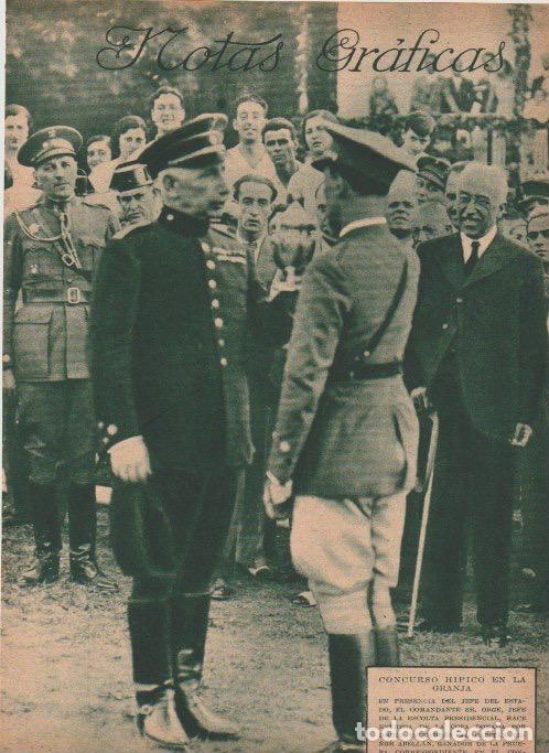 Coleccionismo de revistas y peri&oacute;dicos: * LA GRANJA * Concurso h&iacute;pico: comandante Orge, capitan Abell&aacute;n - 1933
