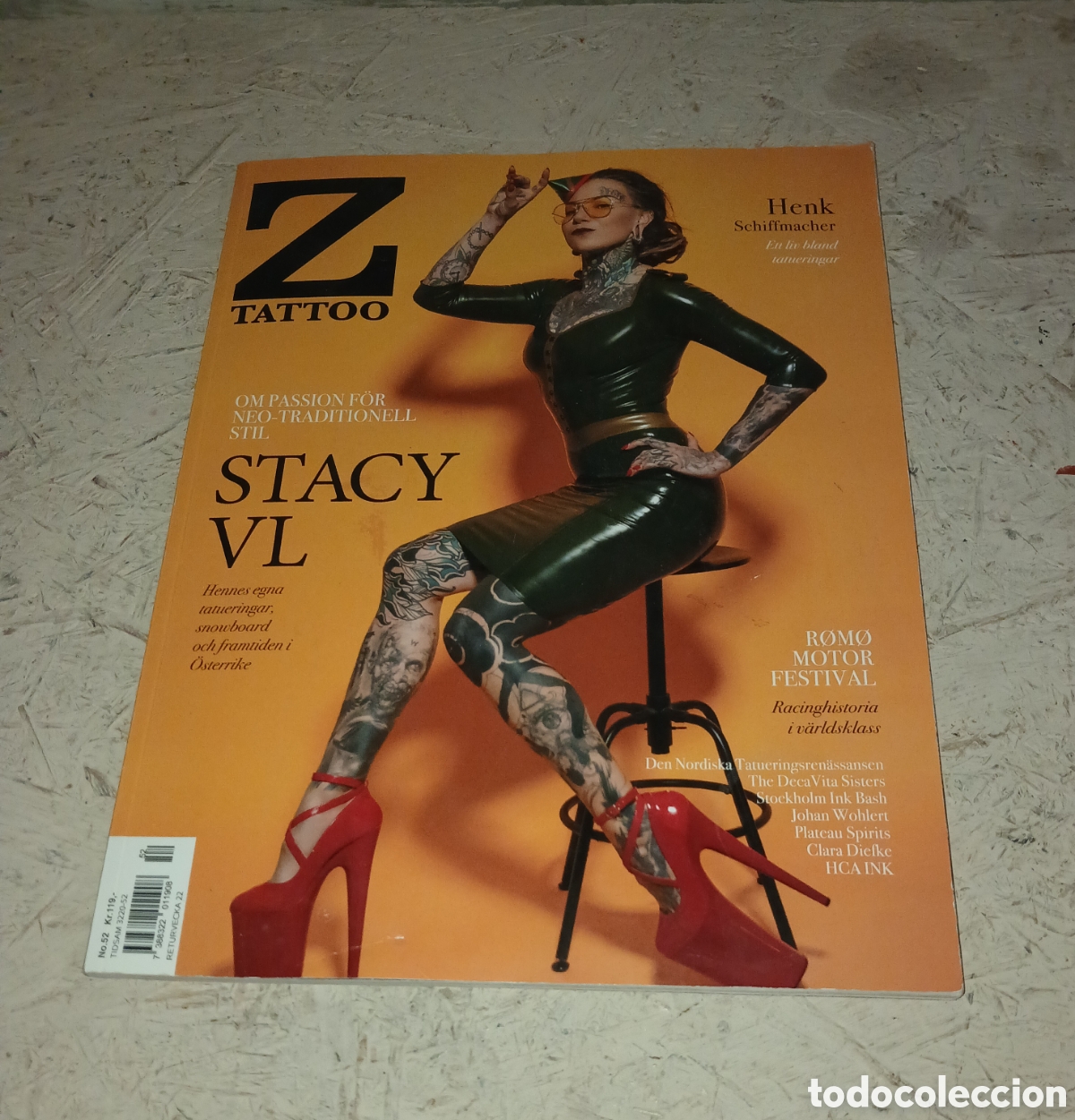 Coleccionismo de revistas y peri&oacute;dicos: Revista Z Tattoo N&ordm; 52. Especial Tatuajes Neo-Tradicional. Portada Stacy VL. Suecia.