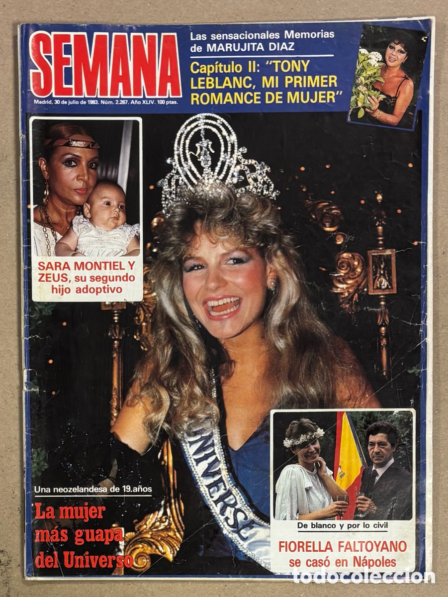 Coleccionismo de revistas y peri&oacute;dicos: SEMANA N&deg; 2267 (1983). SARA MONTIEL Y ZEUS, ANTONIO GADES Y MARISOL, MEMORIAS MARUJITA D&Iacute;AZ,