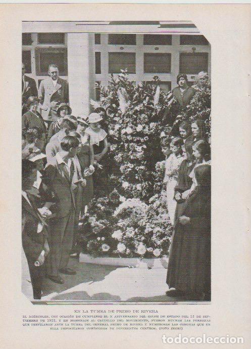 Coleccionismo de revistas y peri&oacute;dicos: Tumba del general Primo de Rivera - 1933