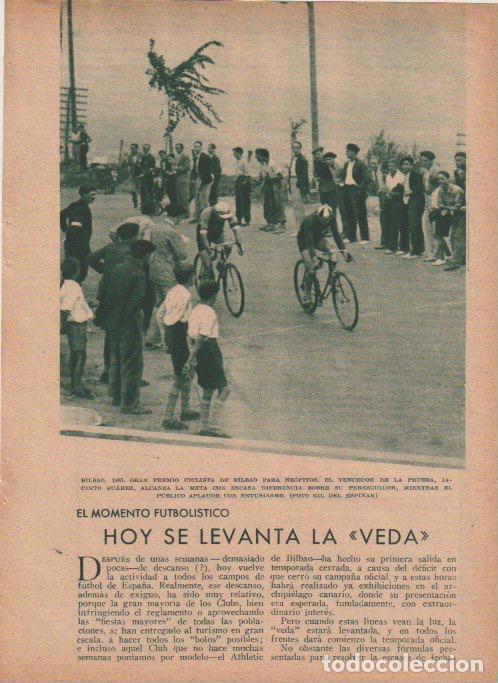 Coleccionismo de revistas y peri&oacute;dicos: * DEPORTES * Ciclismo: Jacinto Su&aacute;rez, Vicente Trueba; nataci&oacute;n: Maruja Mons&aacute;lvez 1933