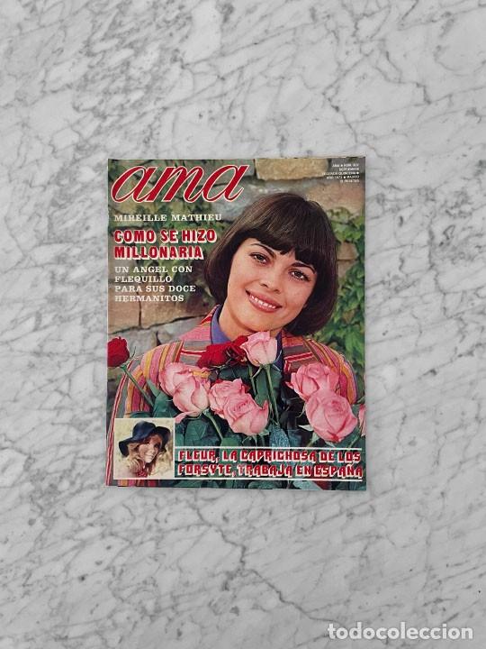 Coleccionismo de revistas y peri&oacute;dicos: AMA - 1972 - SUSAN HAMPSHIRE, MIREILLE MATHIEU, MARIA ELENA ARPON, RAMON PONS, MANOLO GALVAN