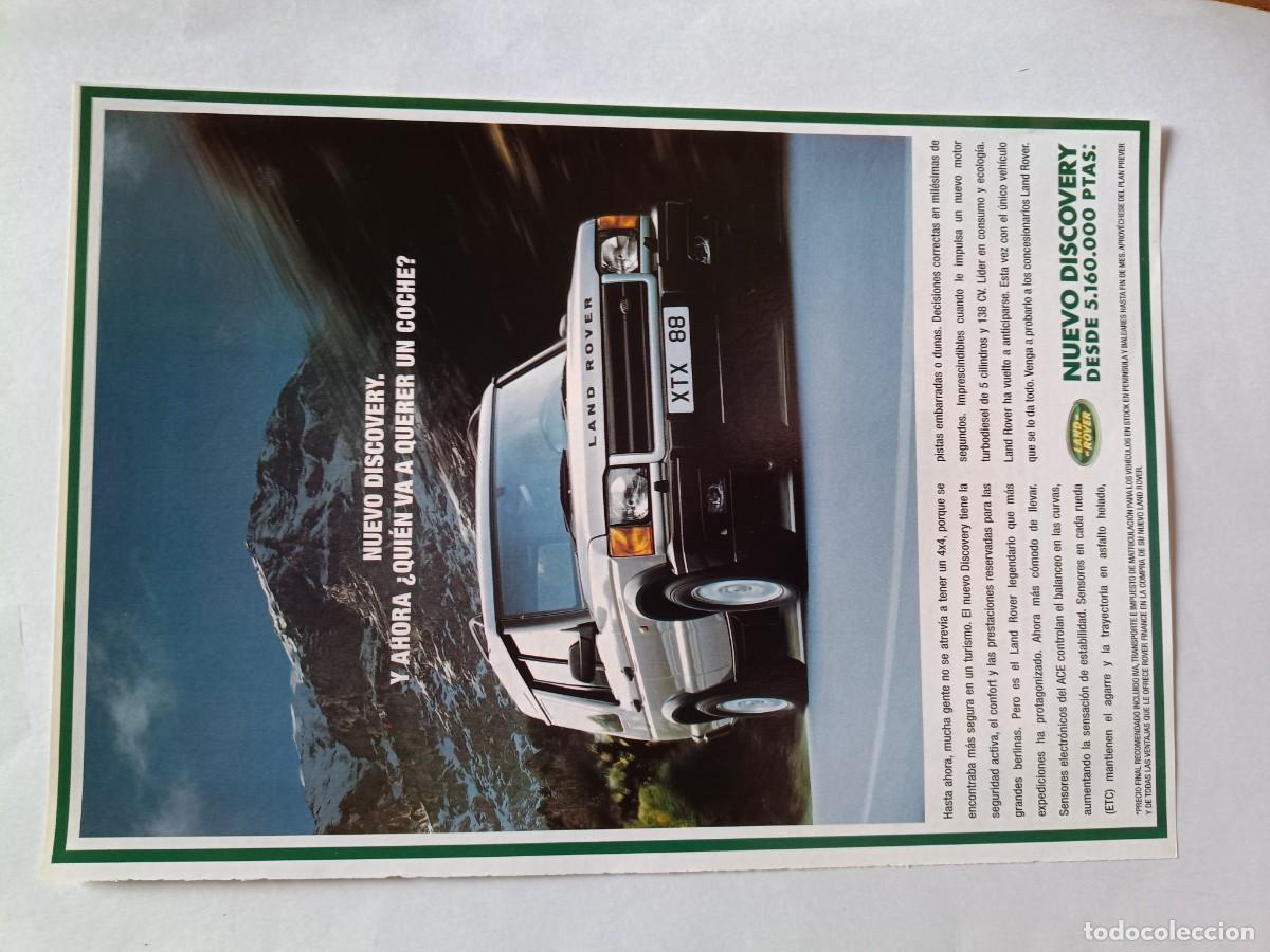 Coleccionismo de revistas y peri&oacute;dicos: ANUNCIO LAND-ROVER NUEVO DISCOVERY. 25,5X17,5 CM