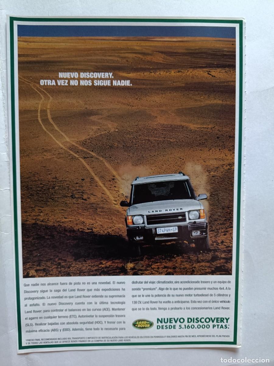 Coleccionismo de revistas y peri&oacute;dicos: ANUNCIO LAND-ROVER NUEVO DISCOVERY. 25,5X17,5 CM