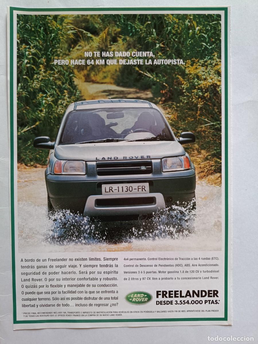Coleccionismo de revistas y peri&oacute;dicos: ANUNCIO LAND-ROVER FREELANDER. 25,5X17,5 CM