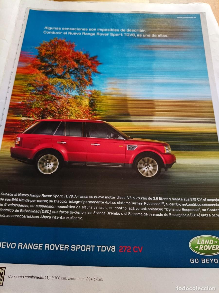 Coleccionismo de revistas y peri&oacute;dicos: ANUNCIO LAND-ROVER NUEVO RANGE ROVER SPORT. 29,5X21,5 CM