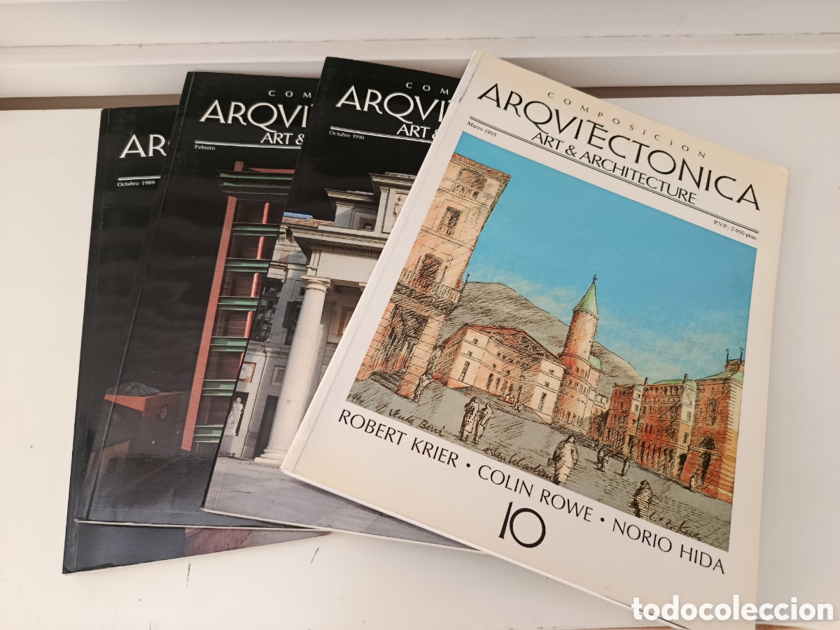 Coleccionismo de revistas y peri&oacute;dicos: Composici&oacute;n arquitect&oacute;nica lote de 4 m&uacute;meros 4 5 7 10