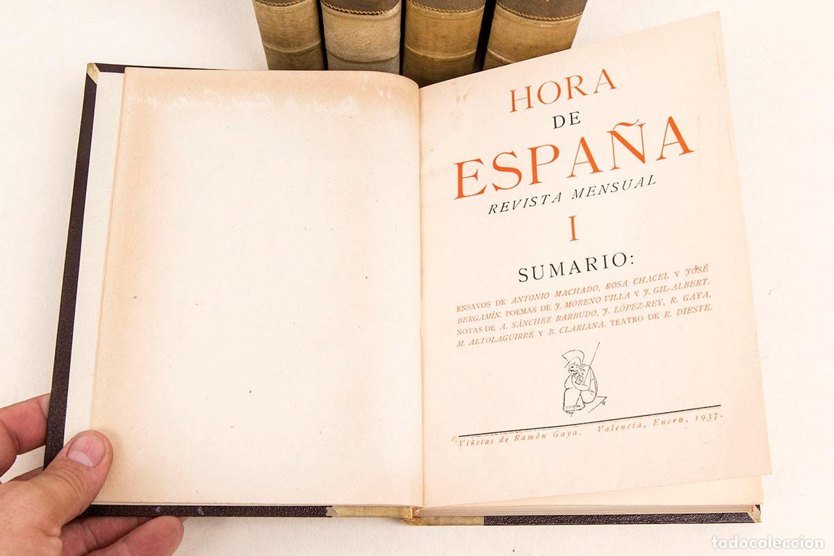 Coleccionismo de revistas y peri&oacute;dicos: HORA DE ESPA&Ntilde;A - REVISTA MENSUAL DE LITERATURA - COMPLETA (22 N&Uacute;MEROS)