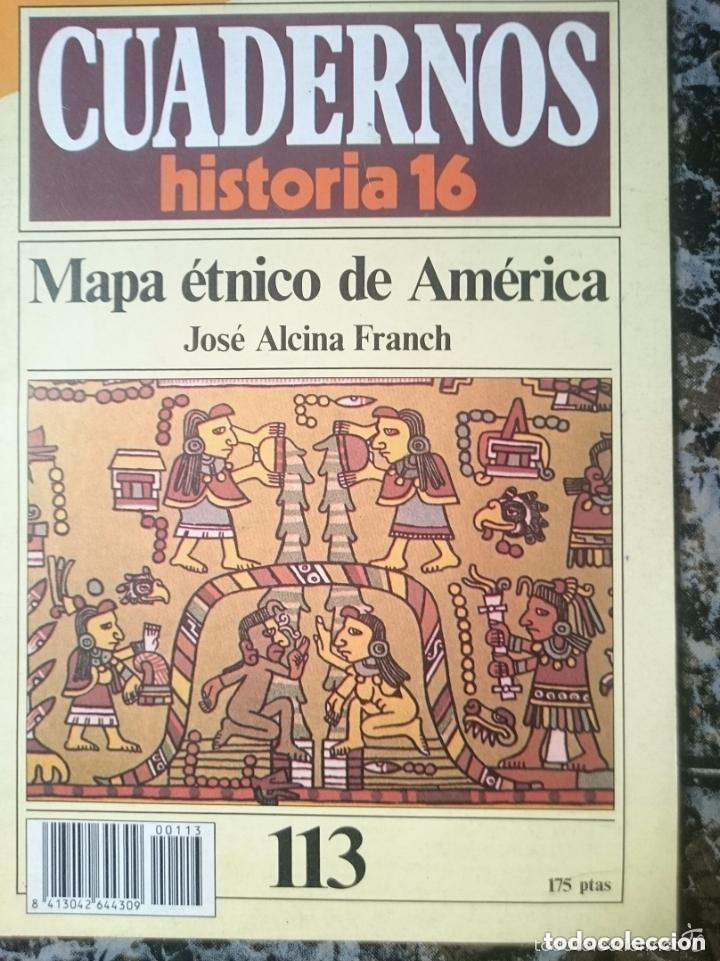 Coleccionismo de revistas y peri&oacute;dicos: CUADERNOS HISTORIA 16 - Mapa etnico de America