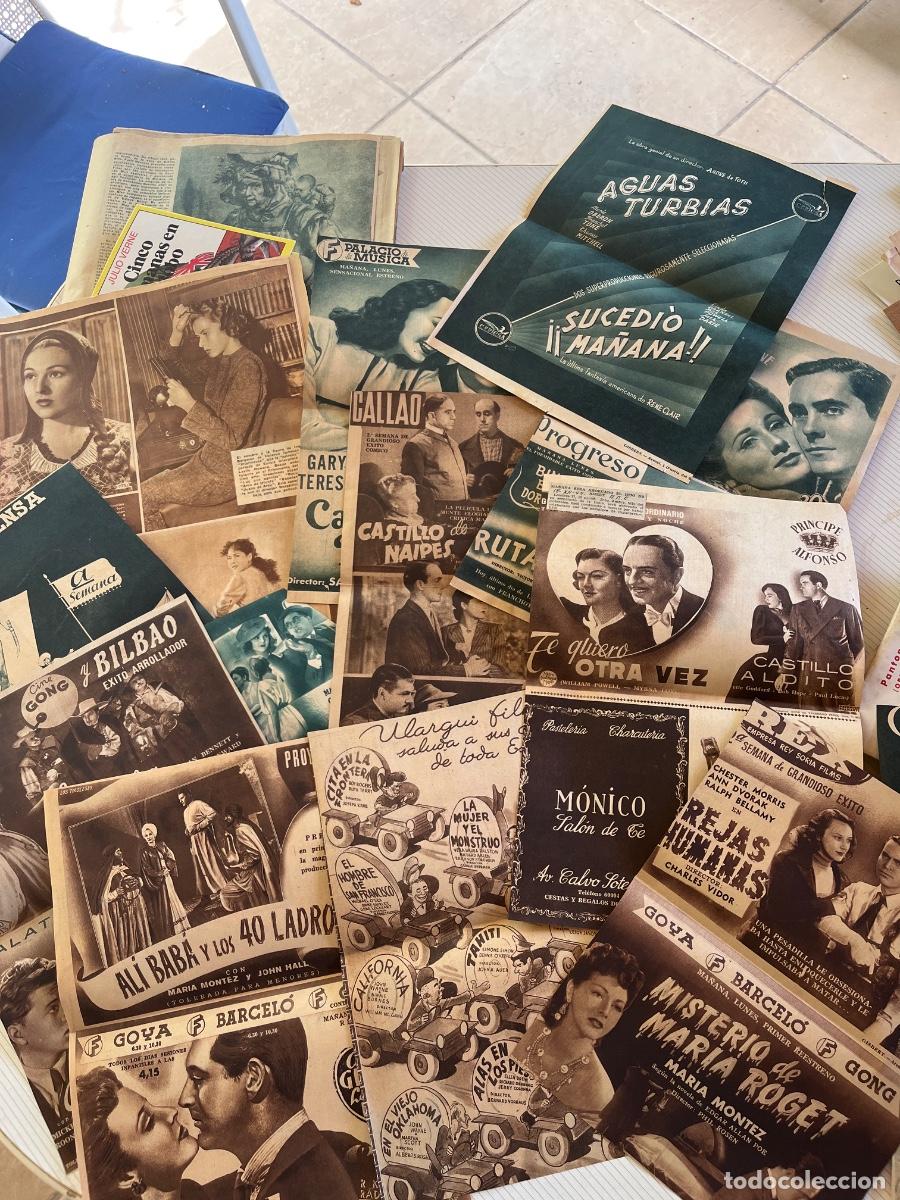 Coleccionismo de revistas y peri&oacute;dicos: Recortes prensa a&ntilde;os 40 - publicidad pel&iacute;culas cine actrices nacional e internacional