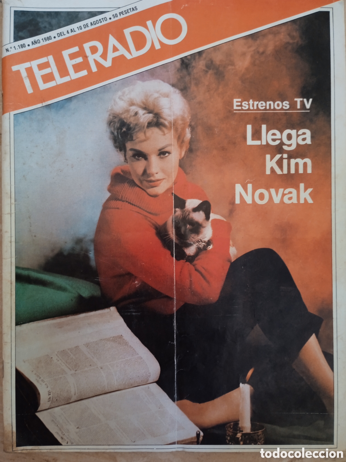 Coleccionismo de revistas y peri&oacute;dicos: Teleradio n&deg;1180 Kim Novak Ramonc&iacute;n Manuel Mur Oti Ca&ntilde;as y Barro