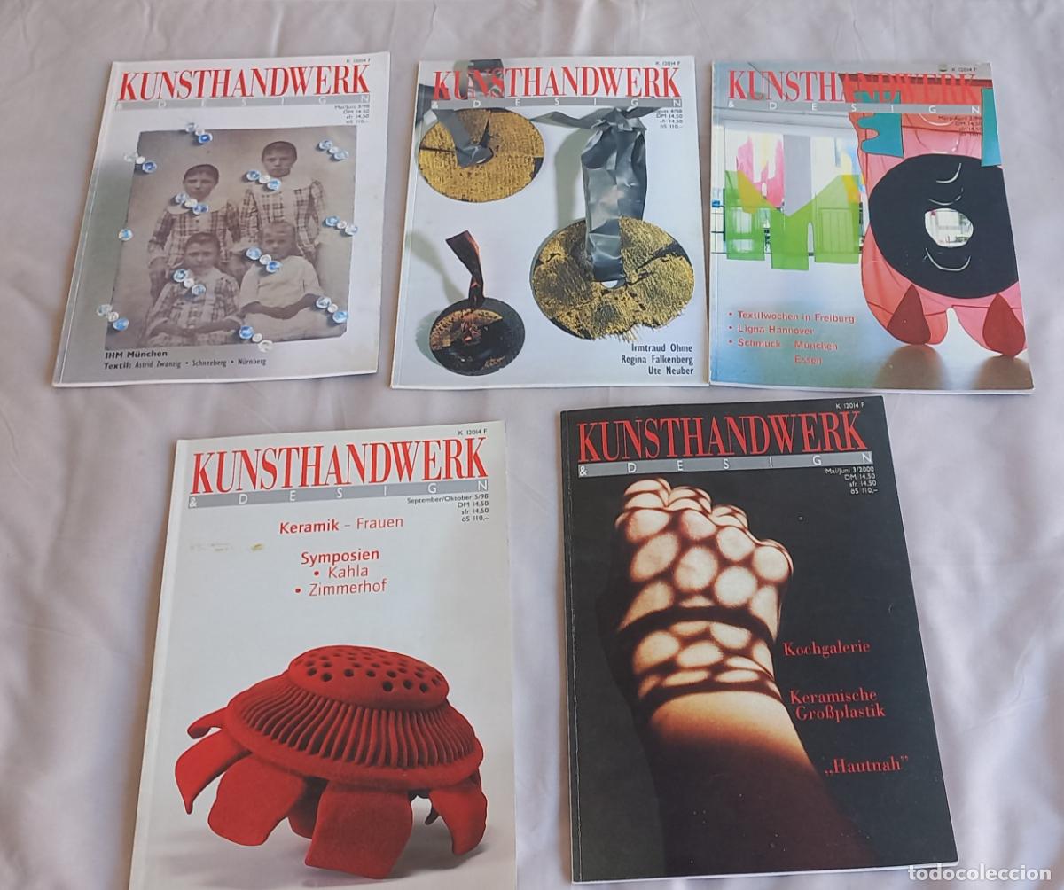 Coleccionismo de revistas y peri&oacute;dicos: Kunsthandwerk & design. 5 revistas Artes, artesan&iacute;a y dise&ntilde;o. n&ordm; 3, 4, 5 de 1998 n&ordm; 2 1999 n&ordm; 3/2000