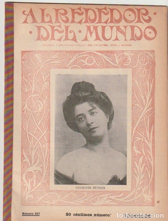 Coleccionismo de revistas y peri&oacute;dicos: Revista Alrededor del Mundo- 1905 * GRIPE * CANTANTES &Oacute;PERA * PESCA * ECLIPSE