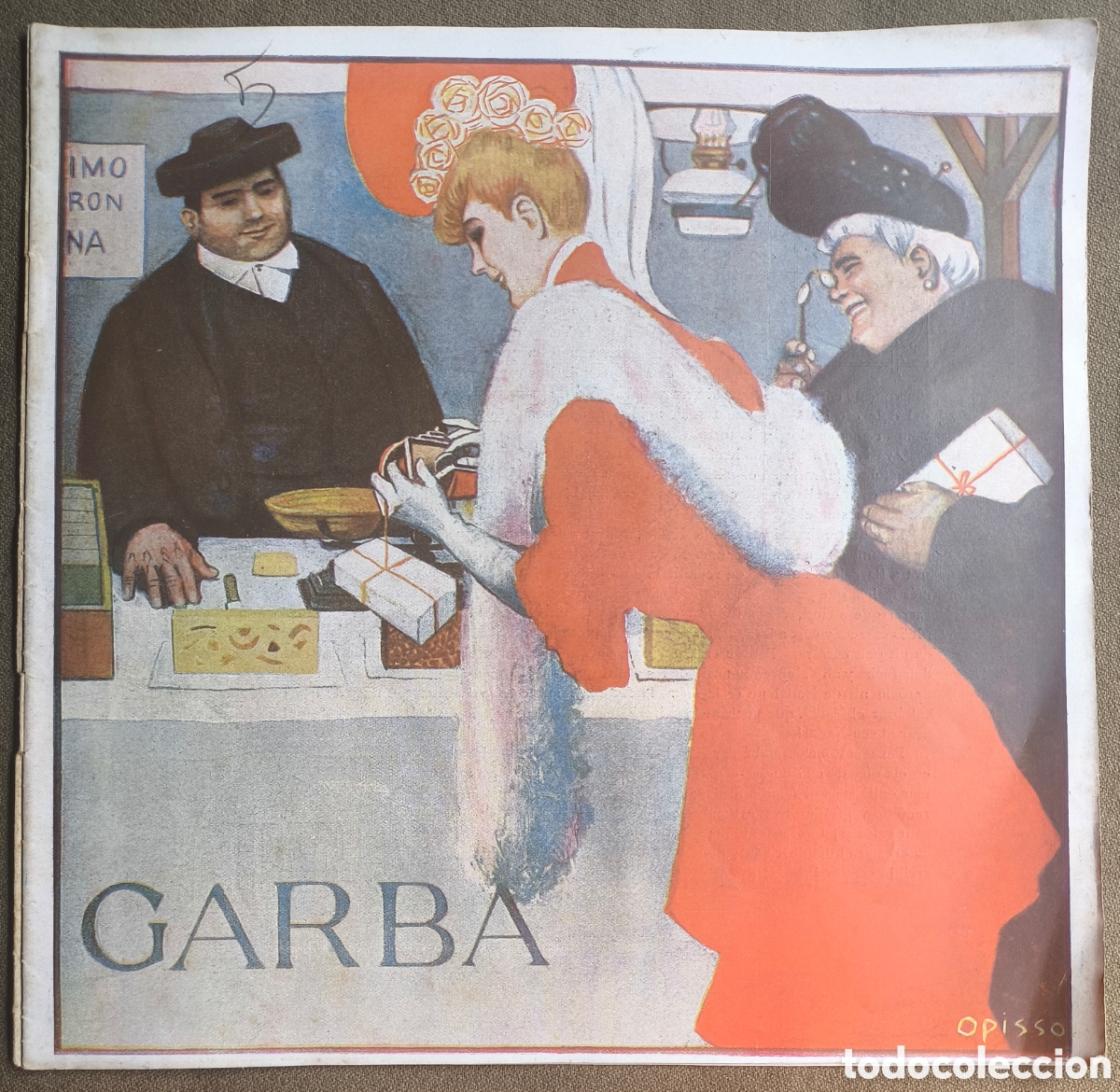 Coleccionismo de revistas y peri&oacute;dicos: GARBA PORTADA OPISSO REVISTA ART LITERATURA N&deg; 5 CATALUNYA 1905