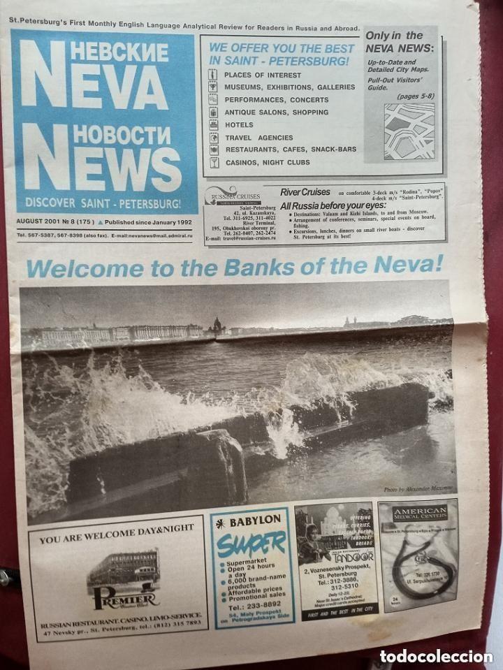 Coleccionismo de revistas y peri&oacute;dicos: PERIODICO RUSO DE SAN PETERSBURGO - TODO EN INGLES -- AGOSTO 2001