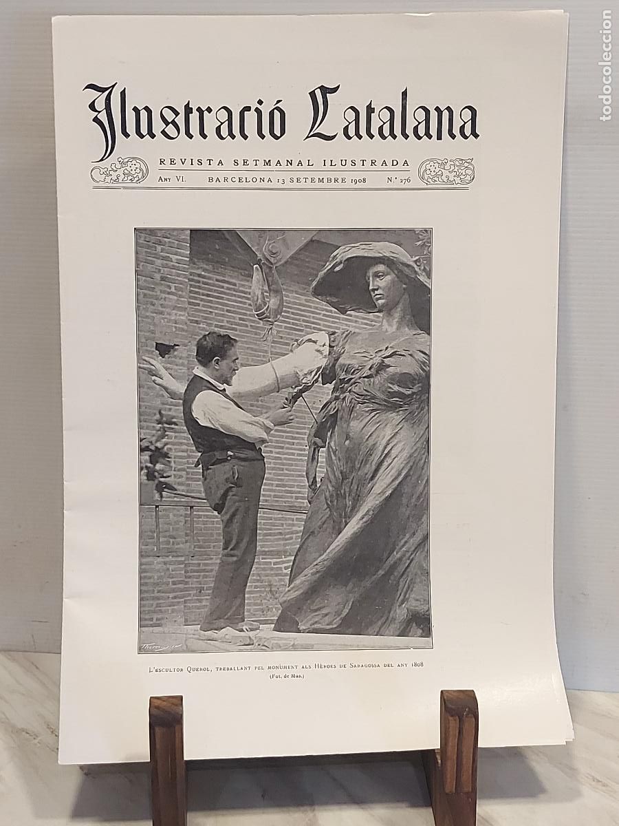 Coleccionismo de revistas y peri&oacute;dicos: A&Ntilde;O 1908 | ILUSTRACI&Oacute; CATALANA N.&ordm; 276 | QUEROL &middot; H&Eacute;ROES DE ZARAGOZA | J&Oacute;VENES TURCOS
