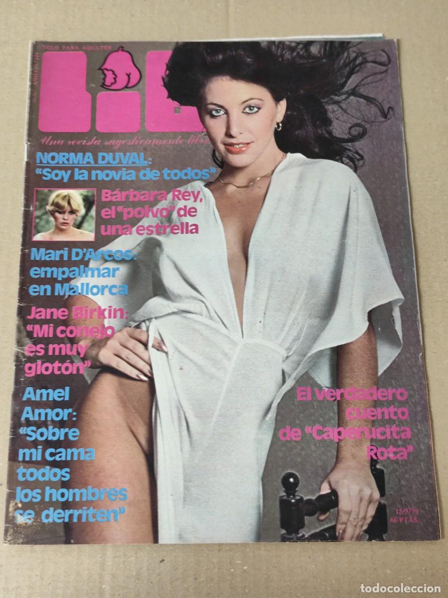 Coleccionismo de revistas y peri&oacute;dicos: Revista Lib N&deg; 134 15/5/79 con su poster central de Norma Duval