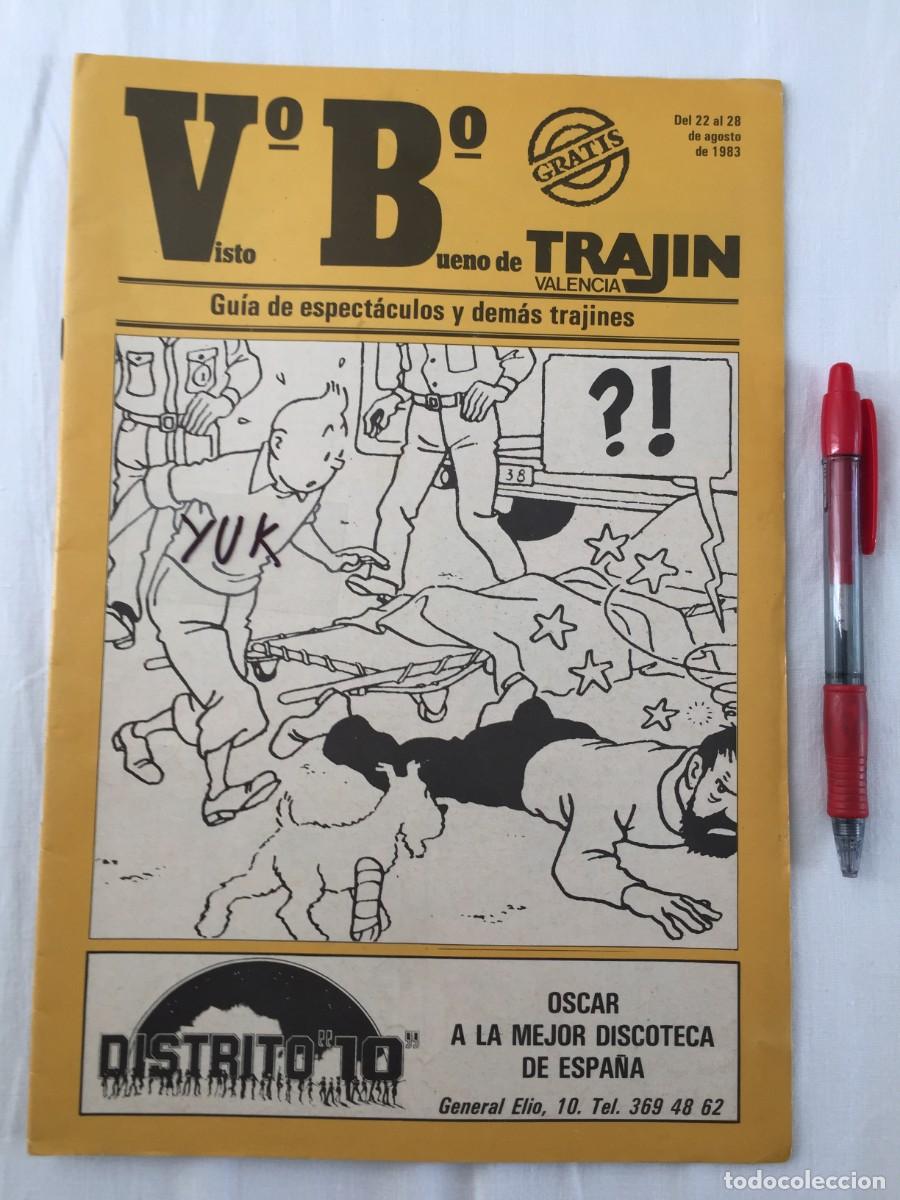 Sammeln von Zeitschriften und Zeitungen: Revista Trajin Valencia 1983 Tintin-Herge especial en Comic Cairo-Cine Guia Discotecas Ruta Bakalao