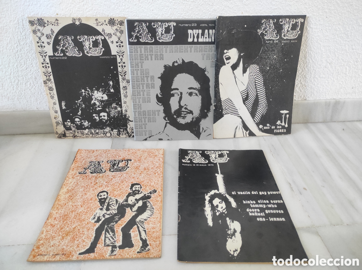 Sammeln von Zeitschriften und Zeitungen: Lote de 11 Revistas AU. Apuntes Universitarios. Bob Dylan Victor Jara Rock The Kinks