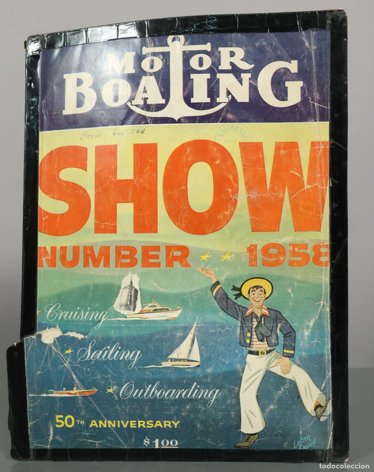 Coleccionismo de revistas y peri&oacute;dicos: Motor Boating Show Number - Lester Fagans. 50TH ANNIVERSARY