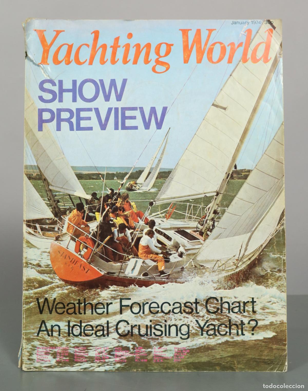 Coleccionismo de revistas y peri&oacute;dicos: Yachting World Show Preview - Standfast. JANUARY 1974